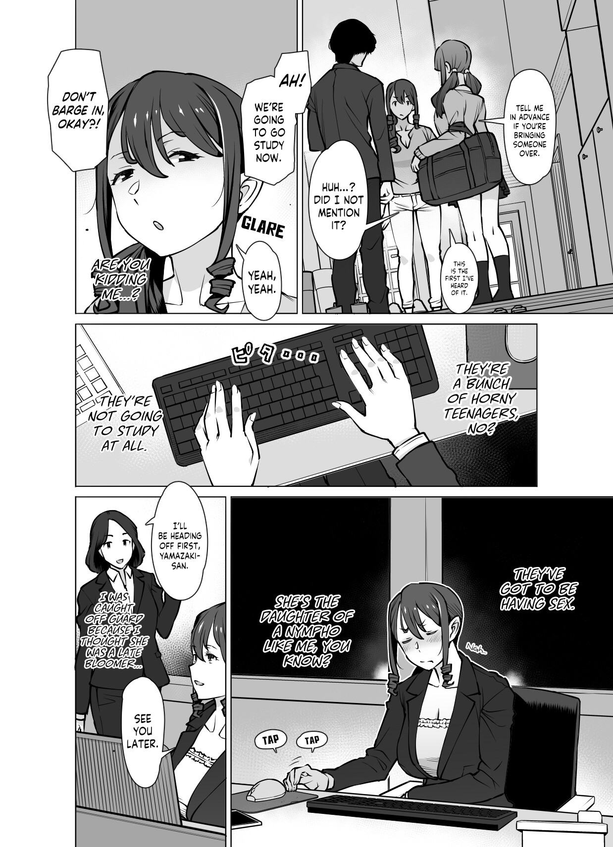 Hentai Manga Comic-Yamazaki Makie (3X Years Old), Becoming Fuck Buddies with her Daughter's Boyfriend-Read-7